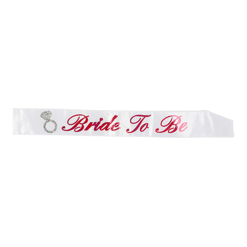 SASH BRIDE TO BE VIT/ROSA