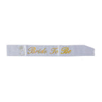 SASH BRIDE TO BE VIT/GULD
