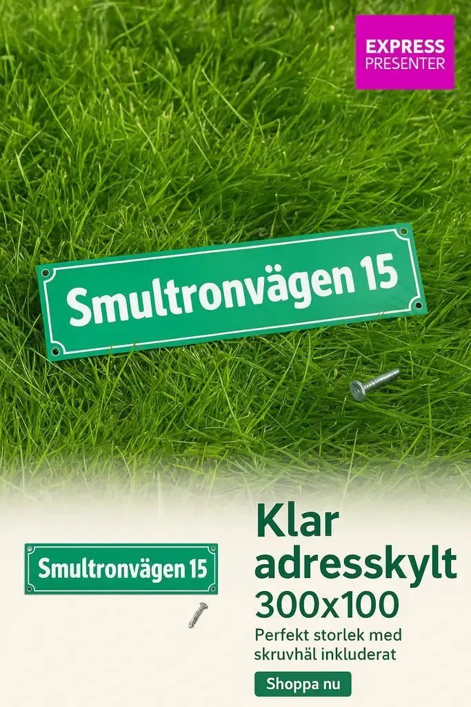 Adresskylt – Den Perfekta Lösningen för Ditt Hem - ByEngwek