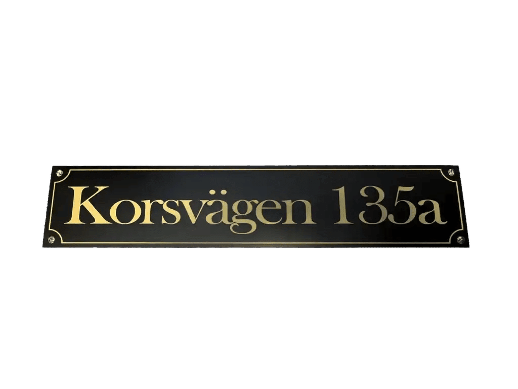 Adresskylt - Förbättra Din Hemmapresentation - Engwek.se