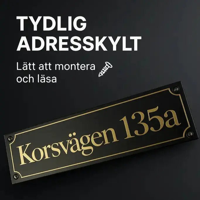 Adresskylt - Förbättra Din Hemmapresentation - Engwek.se