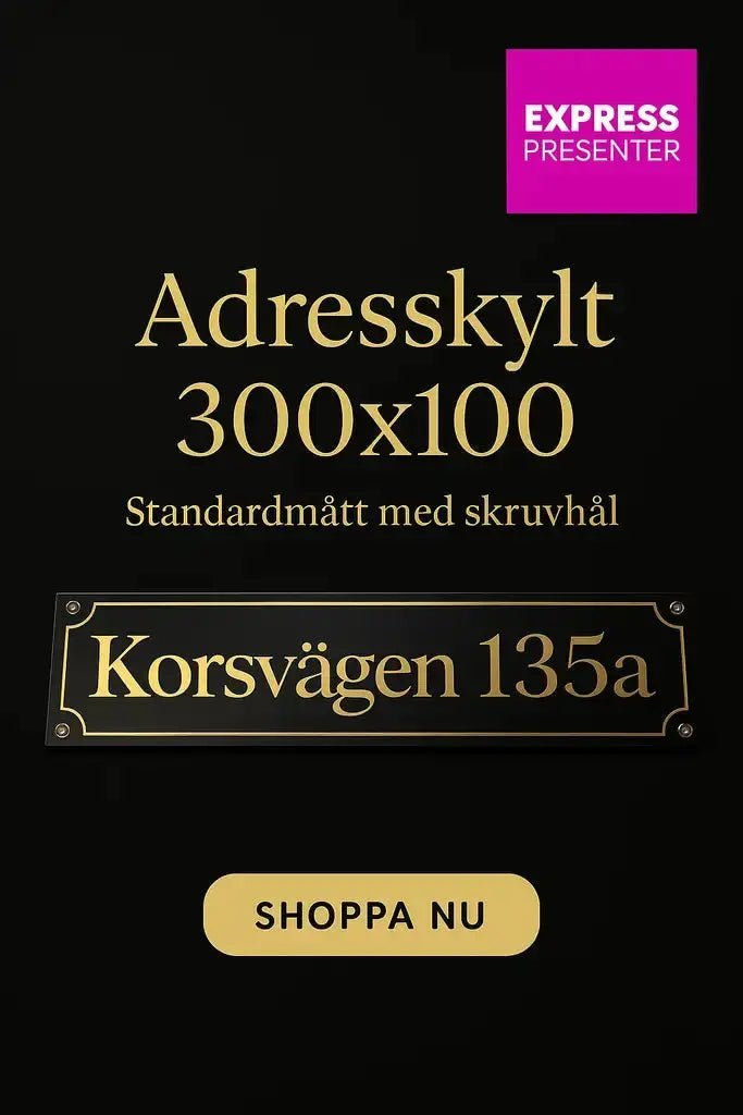 Adresskylt - Förbättra Din Hemmapresentation - ByEngwek