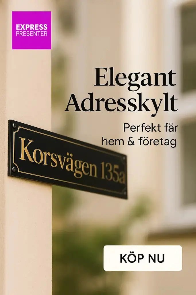 Adresskylt - Förbättra Din Hemmapresentation - ByEngwek