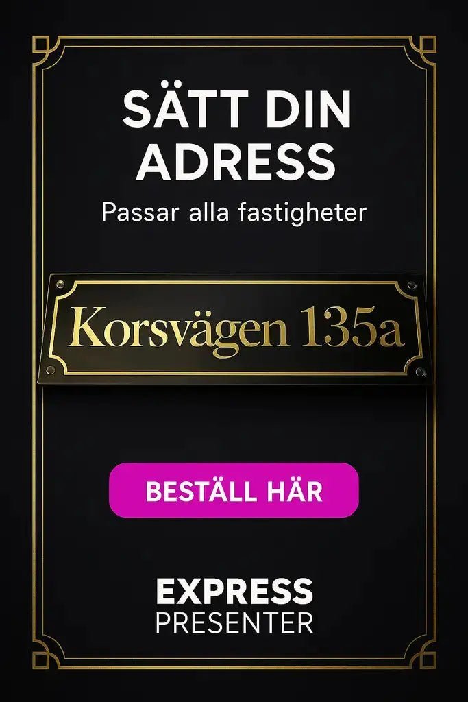 Adresskylt - Förbättra Din Hemmapresentation - ByEngwek