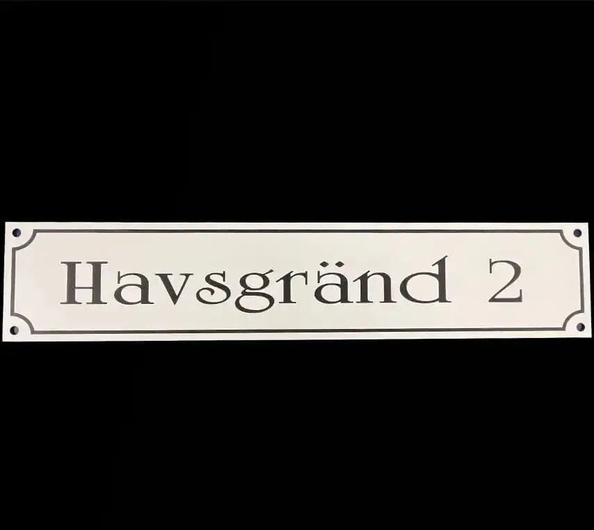 Adresskylt - Gatuvägskylt - ByEngwek