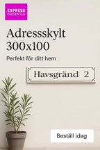 Adresskylt - Gatuvägskylt - ByEngwek