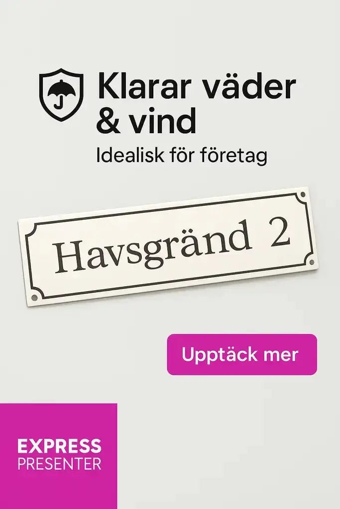 Adresskylt - Gatuvägskylt - ByEngwek