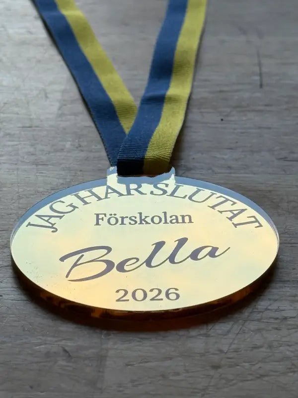 Avslutningspresent till förskolebarn | Medalj - Engwek.se