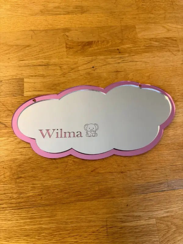 Barnspegel med namn och elefant - ByEngwek