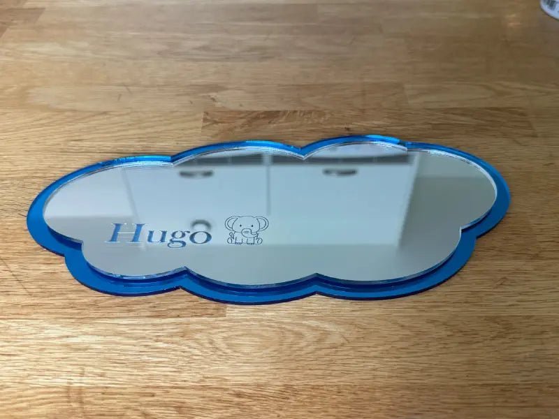 Barnspegel med namn och elefant - ByEngwek