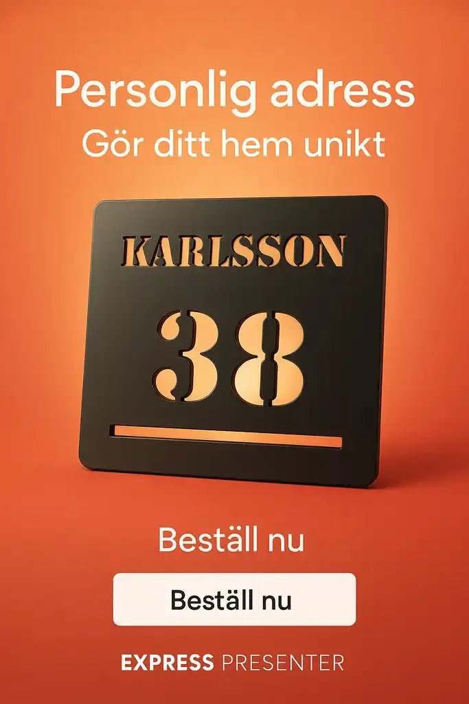 Brevlådeskylt - Express - presenter