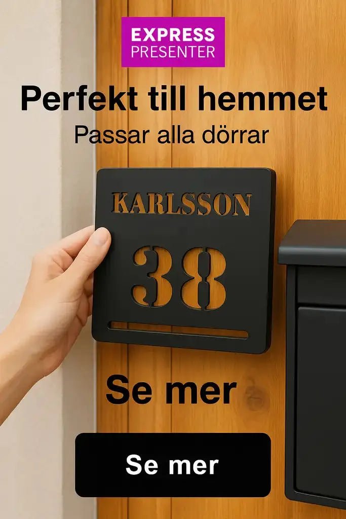 Brevlådeskylt - Express - presenter