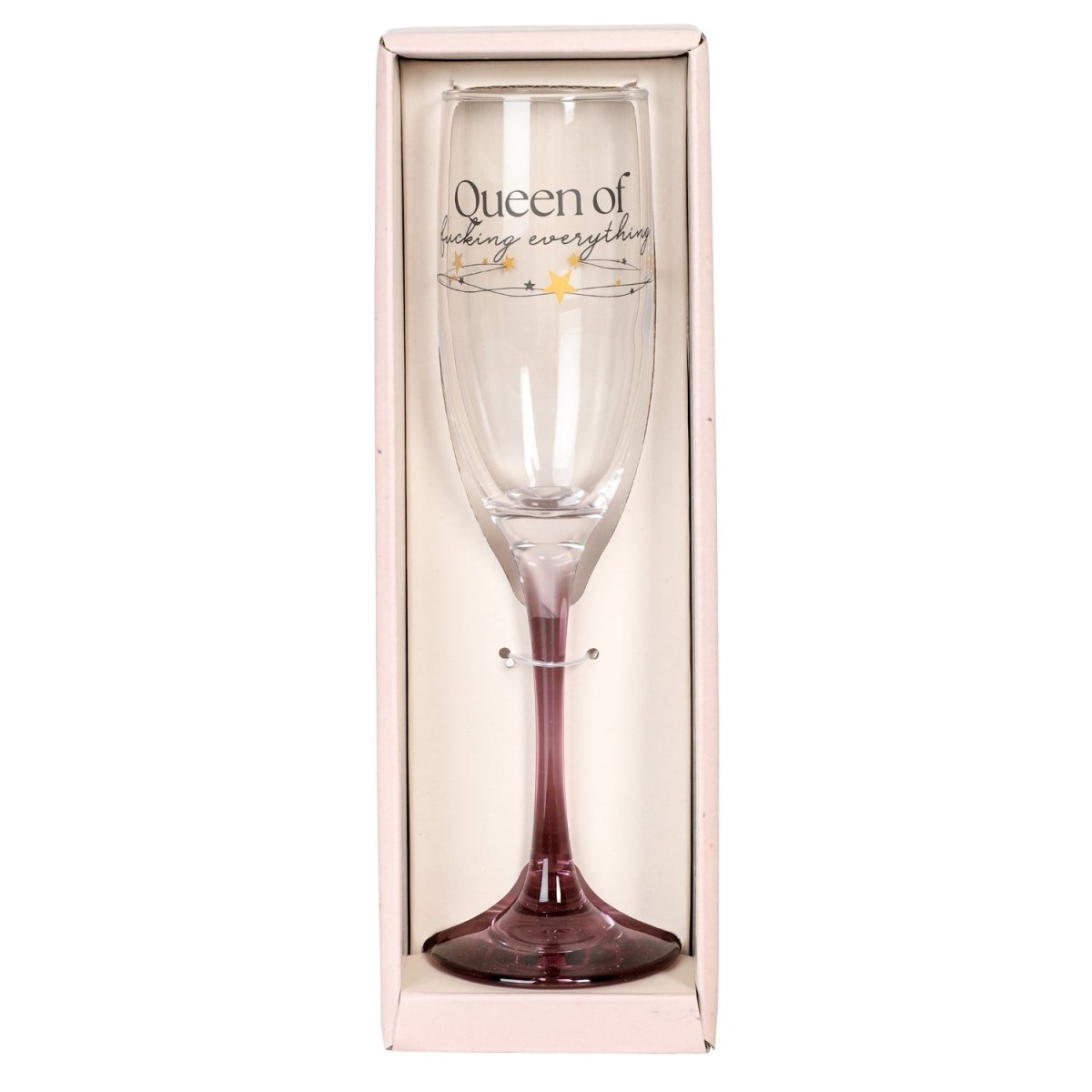 Champagneglas QUEEN OF FUCKING EVERYTHING - Engwek.se