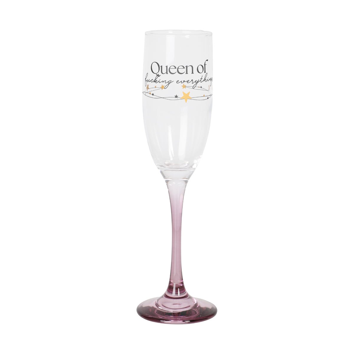 Champagneglas QUEEN OF FUCKING EVERYTHING - Engwek.se