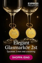 Glasmarkörer bröllop 2st - Express - presenter