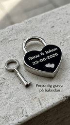 Hänglås med gravyr – Personligt kärlekslås med namn och datum - Engwek.se