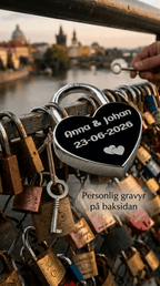 Hänglås med gravyr – Personligt kärlekslås med namn och datum - Engwek.se
