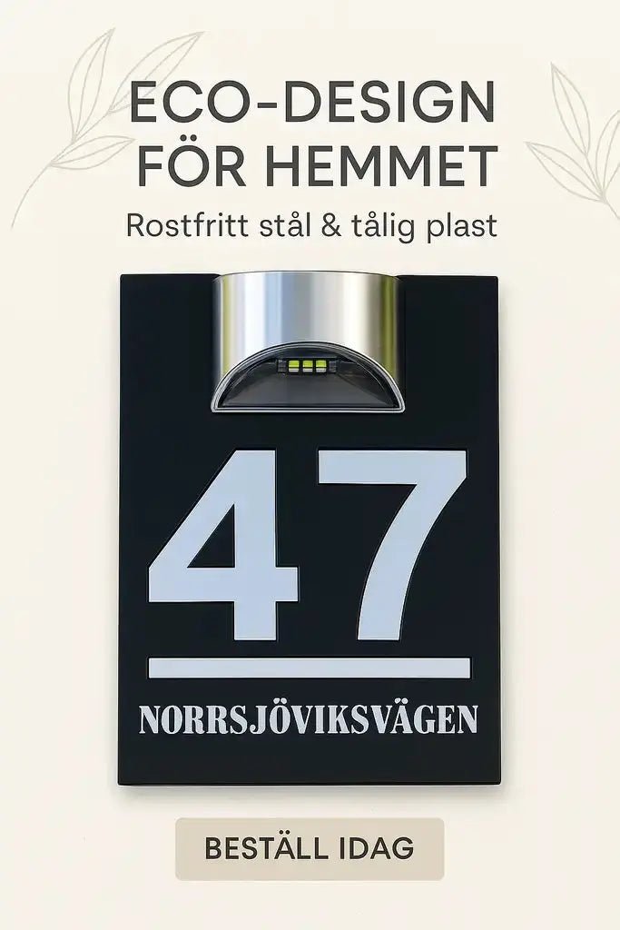 Hus - /fasadskylt soldriven - Express - presenter