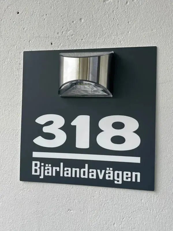 Husskylt med belysning - Express - presenter