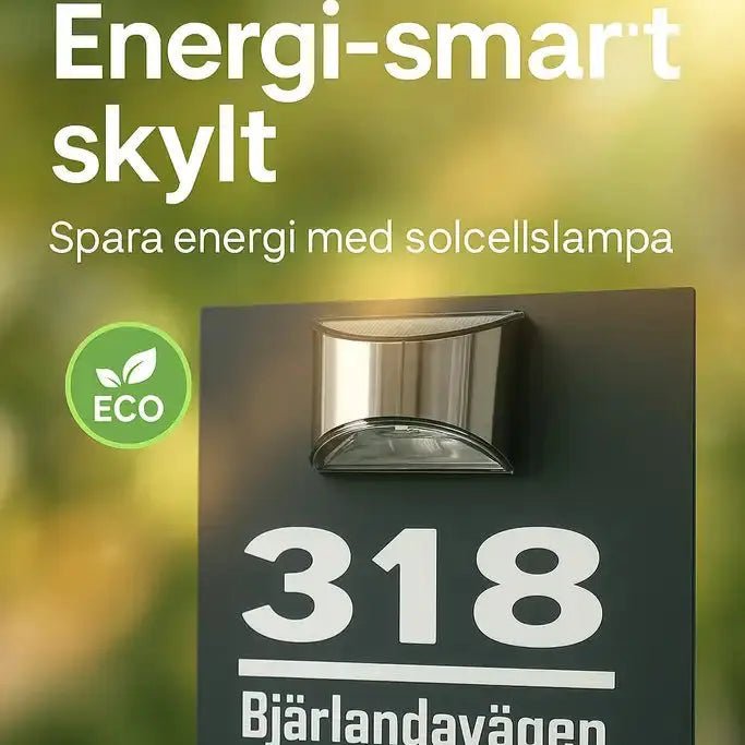 Husskylt med belysning - Express - presenter