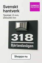 Husskylt med belysning - Express - presenter