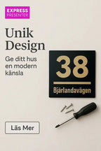 Husskylt nummer - Express - presenter