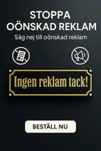 Ingen reklam tack (skylt) - ByEngwek