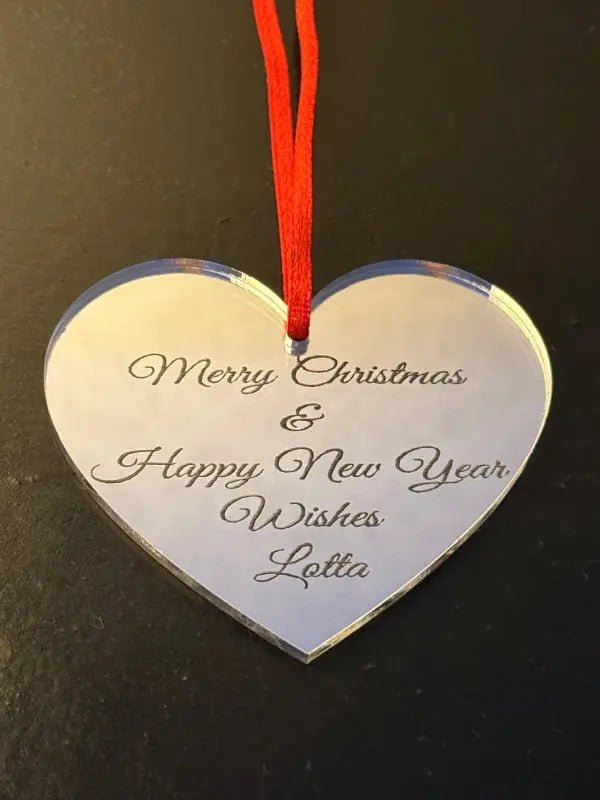 Juldekoration | Hjärta Merry Christmas & Happy New Year wishes - ByEngwek