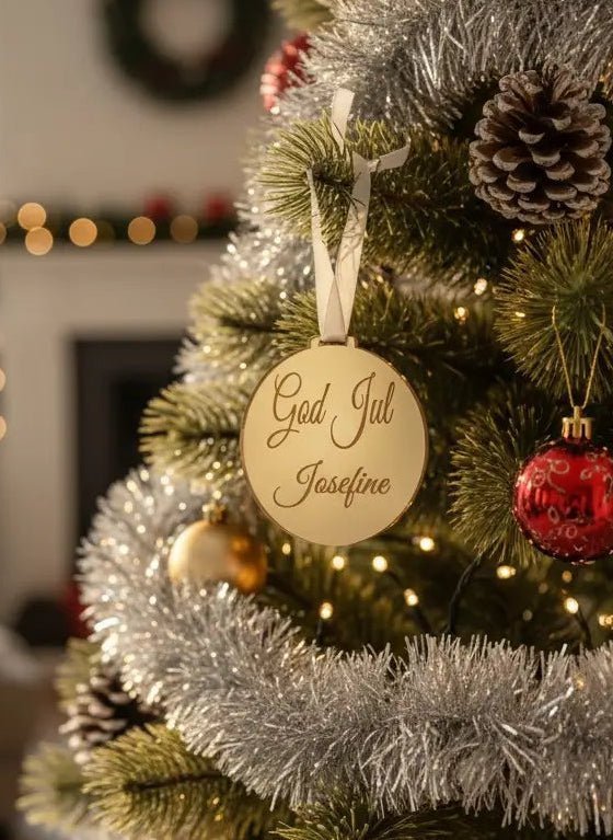 Julgranshänge God Jul – Personlig juldekoration med namn - Engwek.se