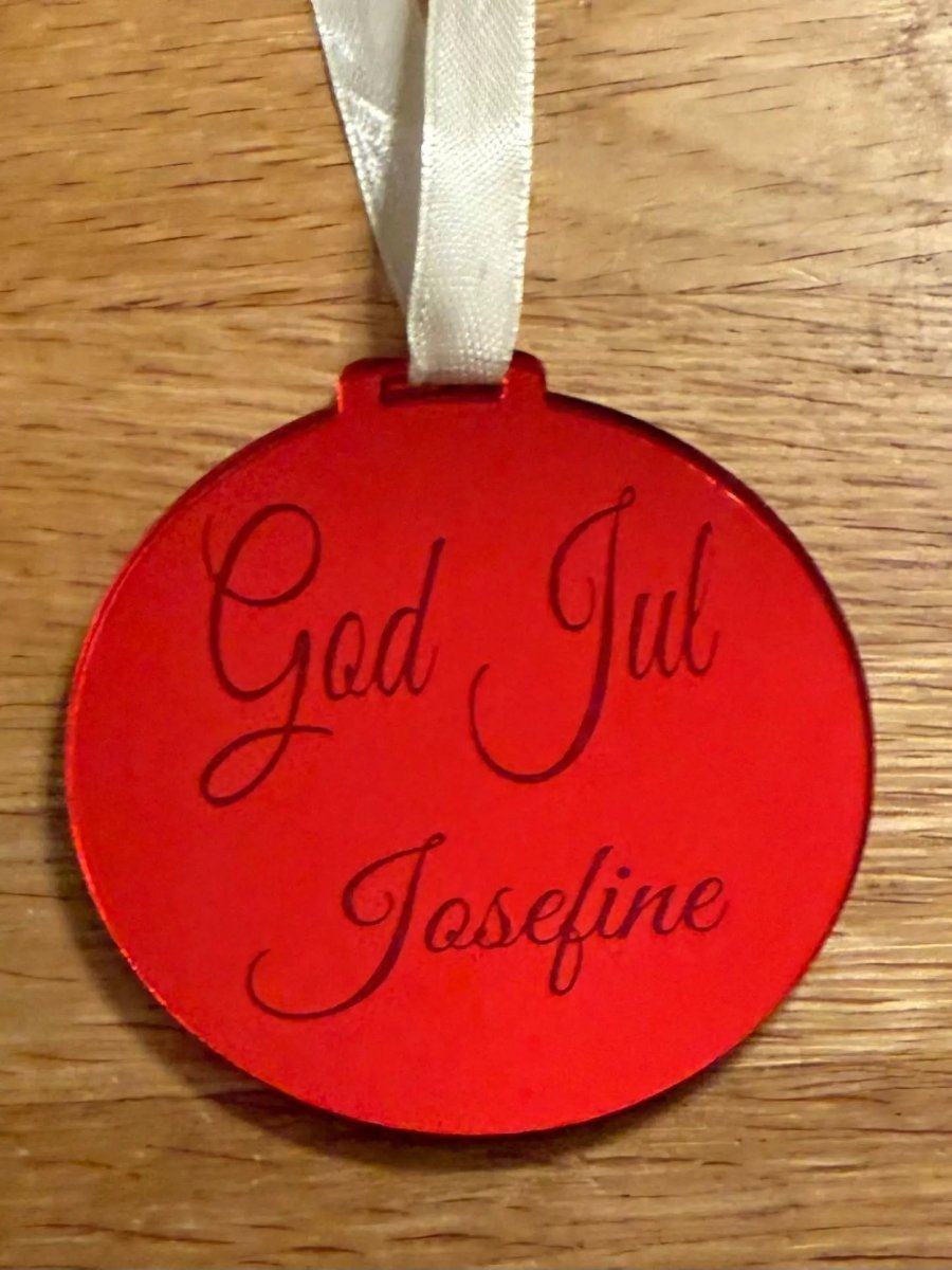 Julgranshänge God Jul – Personlig juldekoration med namn - Engwek.se