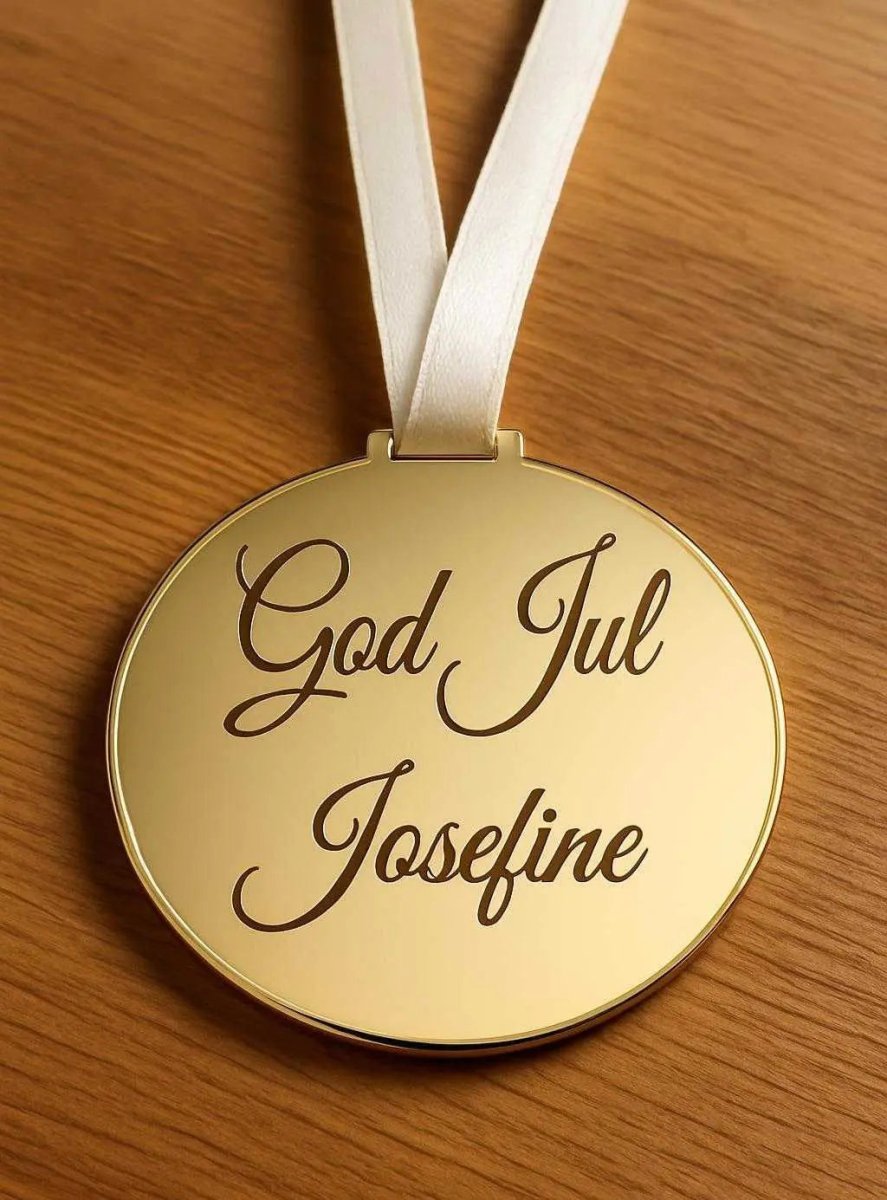 Julgranshänge God Jul – Personlig juldekoration med namn - Engwek.se