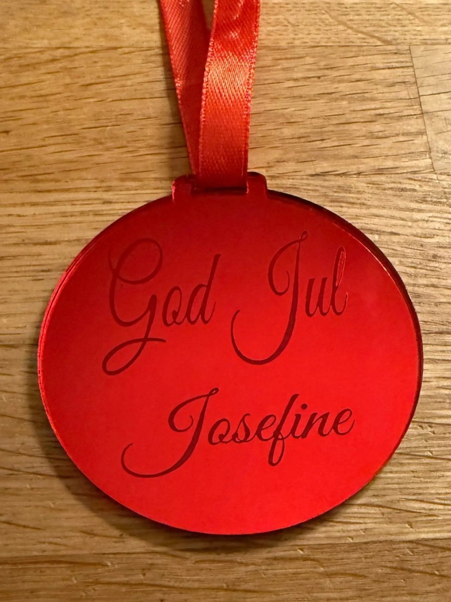 Julgranshänge God Jul – Personlig juldekoration med namn - Engwek.se