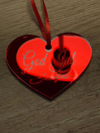 Julgranshänge | Hjärta med eget namn - Express - presenter