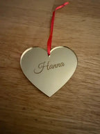 Julgranshänge | Hjärta med eget namn i - ByEngwek