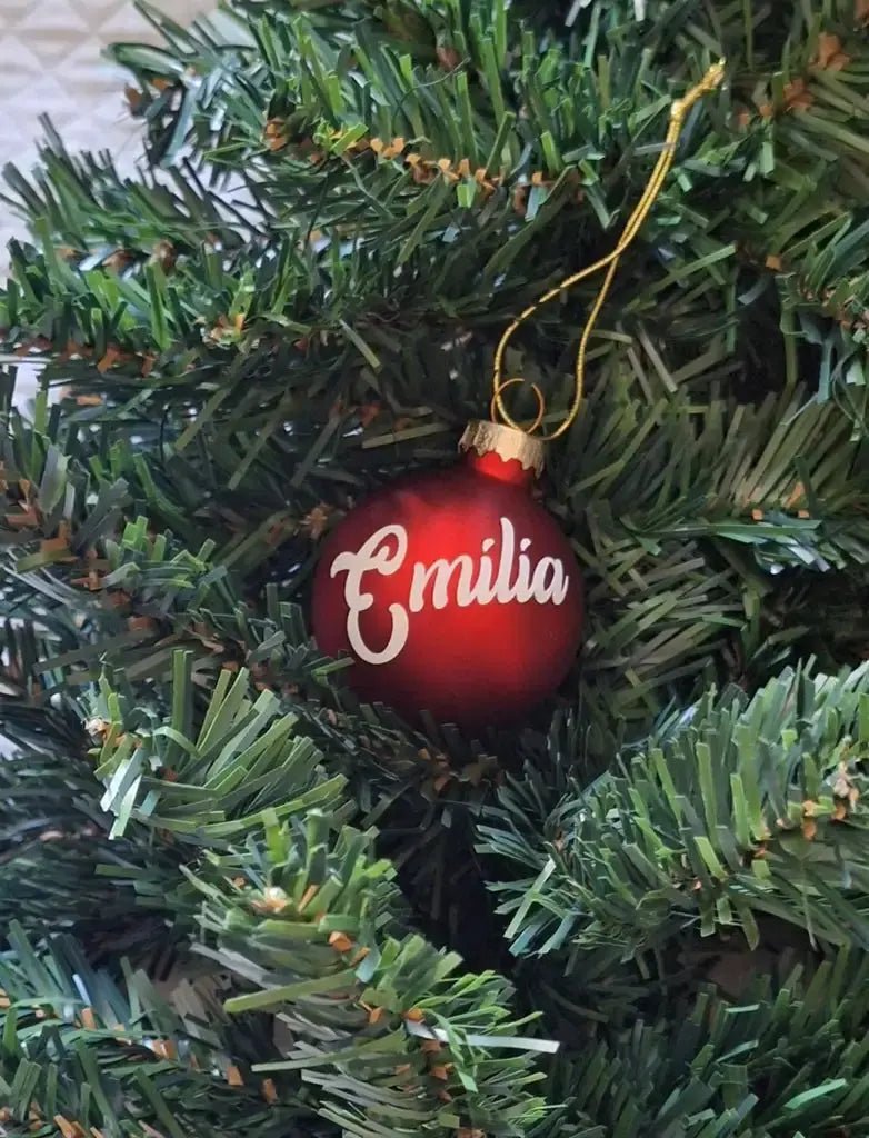 Julgranskula | Julkula med namn 5 cm - Engwek.se