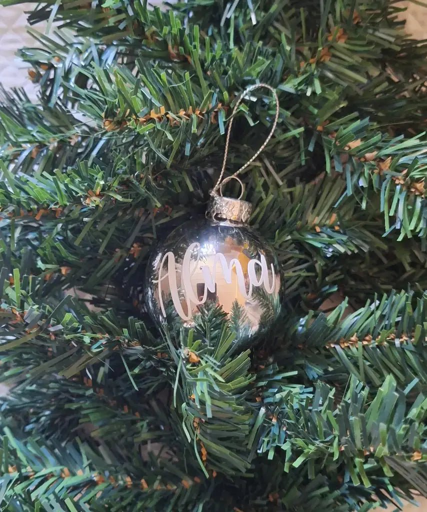 Julgranskula | Modern julkula med namn - Express - presenter