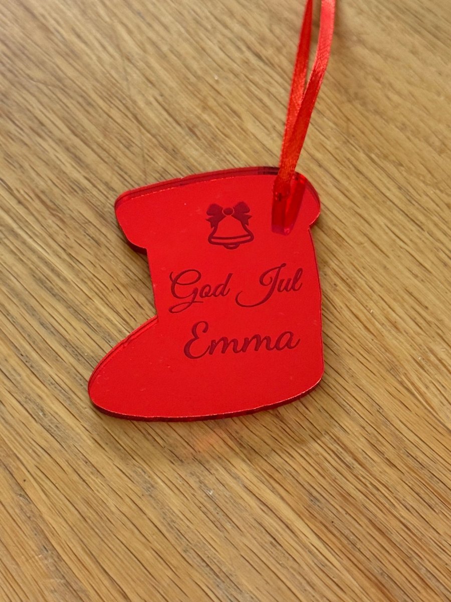 Julhänge | Julstrumpa med eget namn - Express - presenter