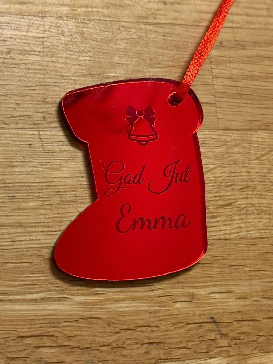 Julhänge | Julstrumpa med eget namn - Express - presenter
