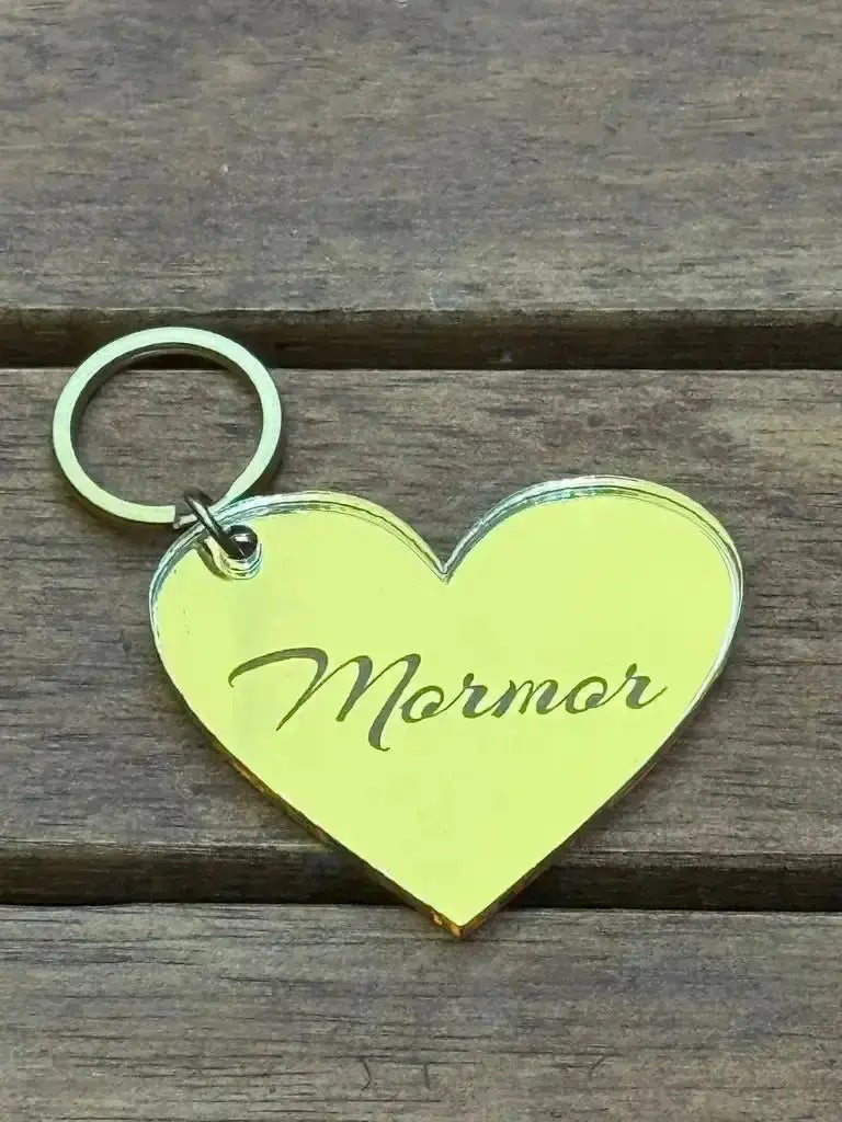 Julklapp: Mormor - Charmig nyckelring - present - ByEngwek