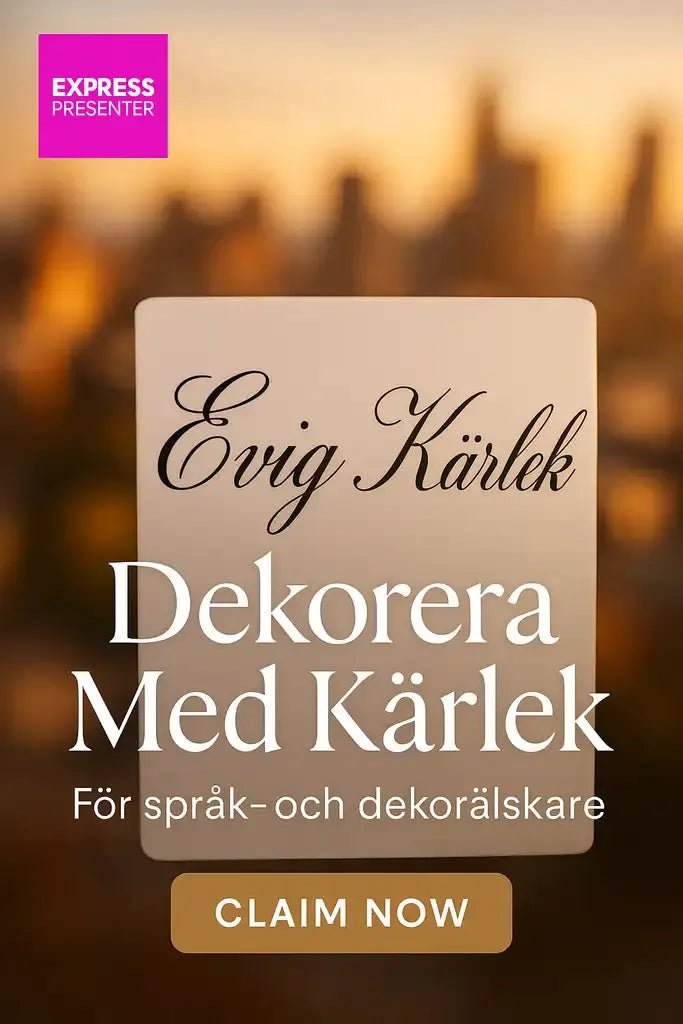 Klisterdekal | Evig Kärlek - Express - presenter