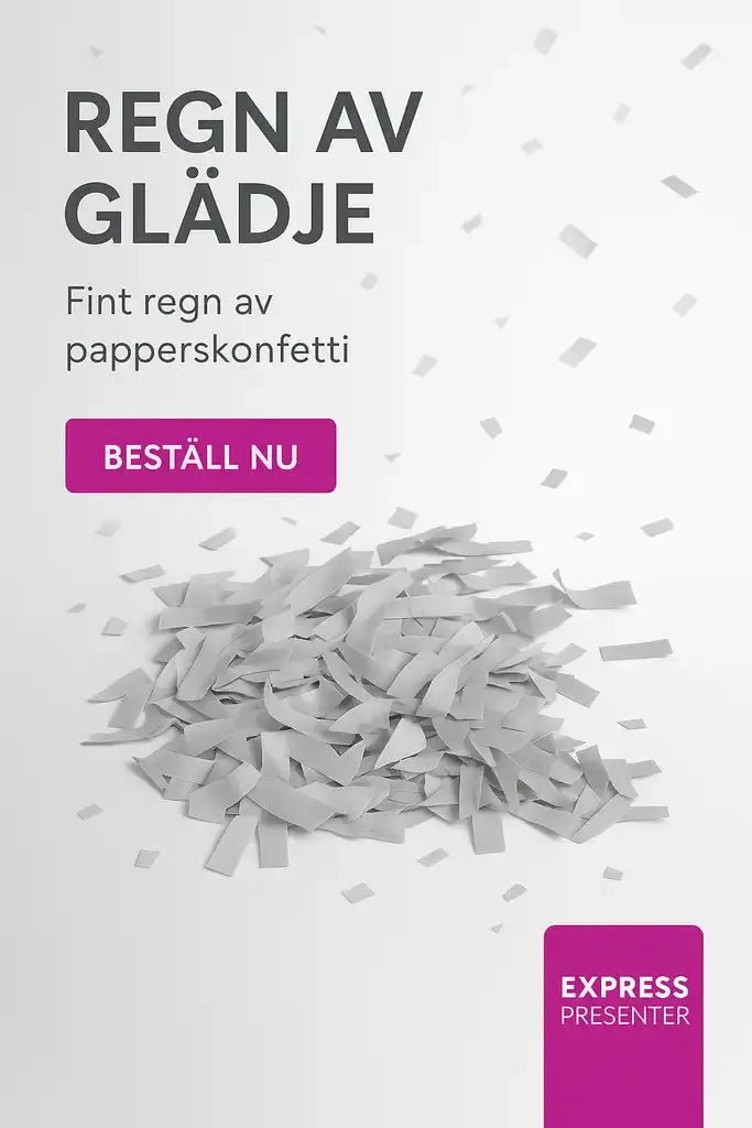 Konfettikanon SILVER 60 cm - Express - presenter