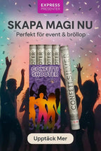 Konfettikanon SILVER 60 cm - Express - presenter