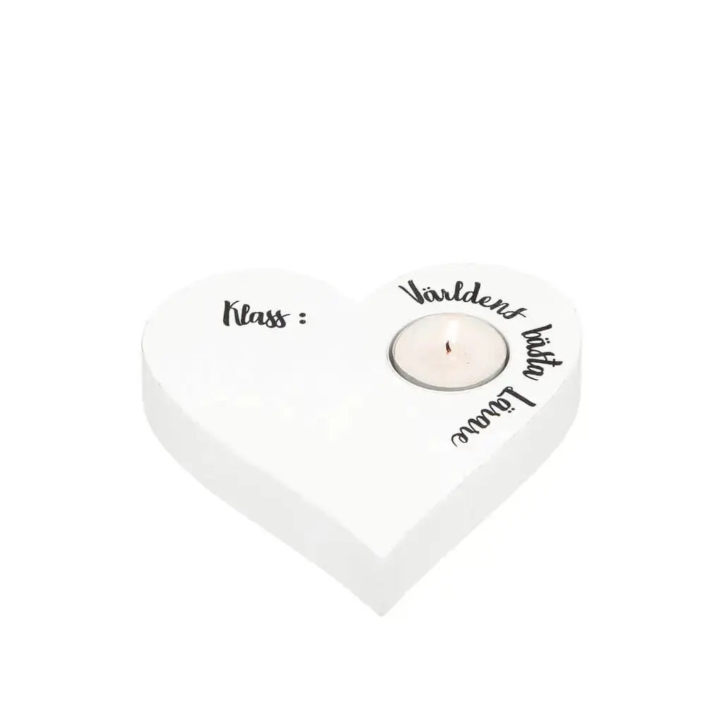 Ljushållare hjärta Lärare i trä - Express - presenter