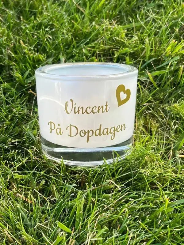 Ljuslykta | Doppresent med text - ByEngwek