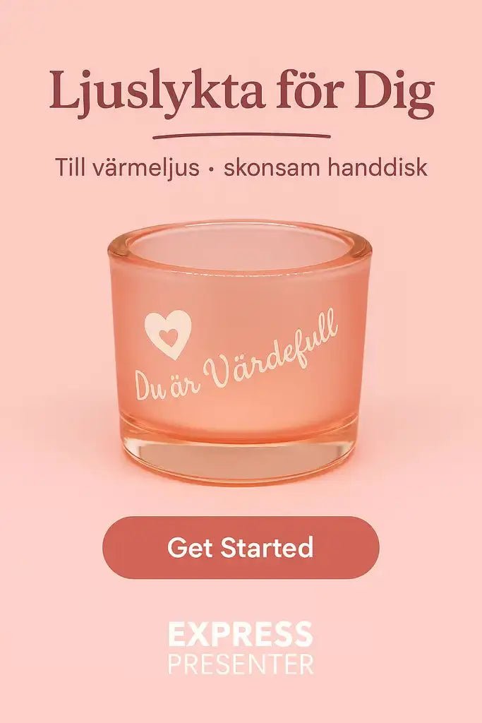 Ljuslykta | Du är Värdefull - Express - presenter