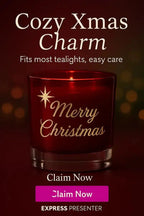 Ljuslykta | Marry Christmas (röd) - Express - presenter