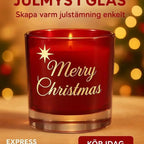 Ljuslykta | Marry Christmas (röd) - Express - presenter