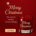 Ljuslykta | Marry Christmas (röd) - Express - presenter