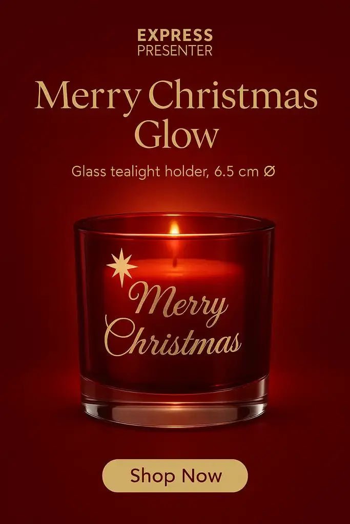 Ljuslykta | Marry Christmas (röd) - Express - presenter