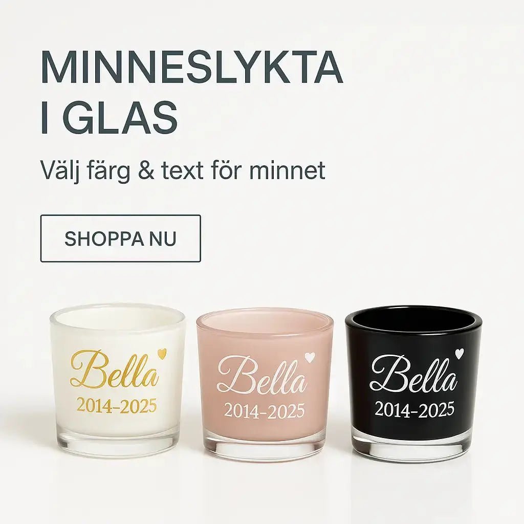 Ljuslykta | Minneslykta namn & Årtal - ByEngwek